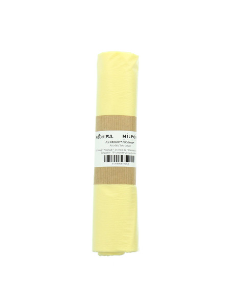 Cupón de tela pul impermeable 50 x 70 cm - Amarillo pálido