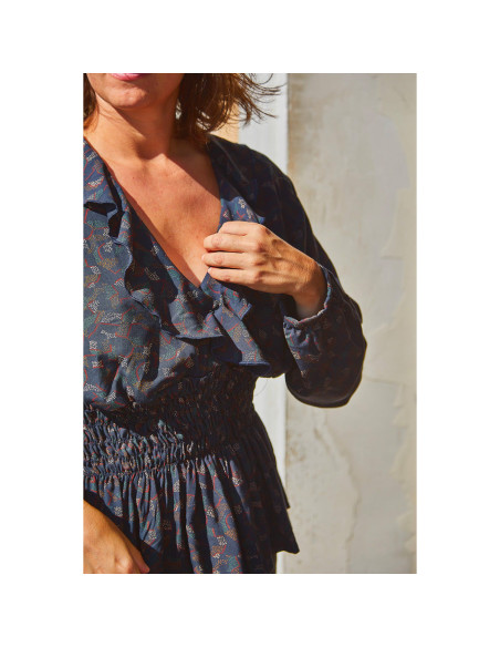 Patrón de blusa, falda y vestido Sifnos - Ikatee