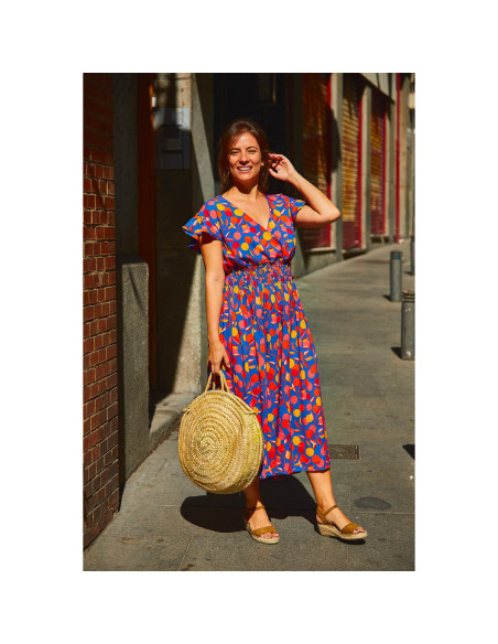 Patrón de blusa, falda y vestido Sifnos - Ikatee