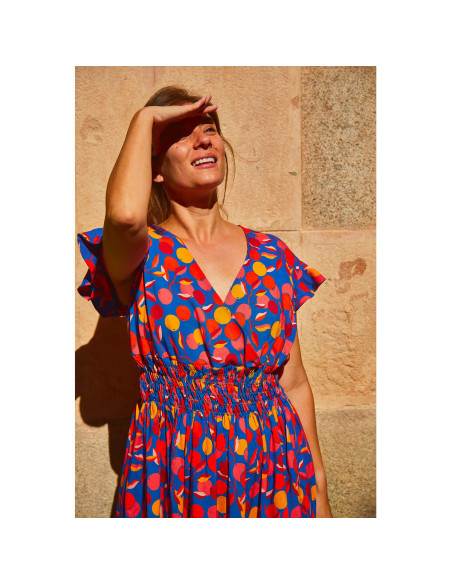 Patrón de blusa, falda y vestido Sifnos - Ikatee