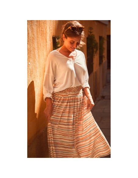 Patrón de blusa, falda y vestido Sifnos - Ikatee