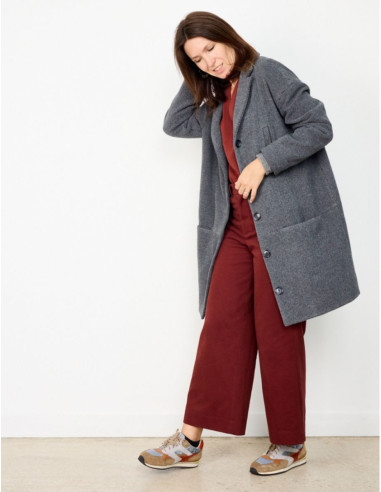 Patrón de abrigo o chaqueta oversize Flow - Atelier Scämmit