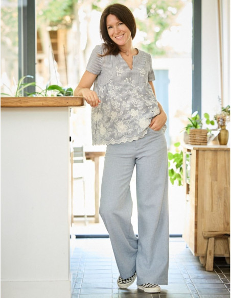 Patrón de pantalón ancho California - Atelier Scämmit