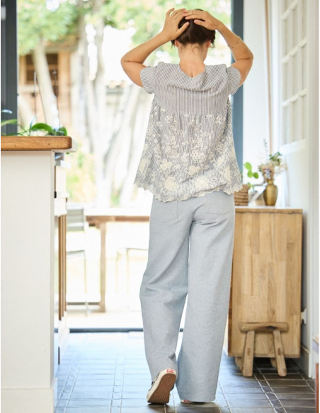 Patrón de pantalón ancho California - Atelier Scämmit