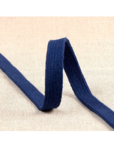 Cordón trenzado plano para sudadera - Azul marino