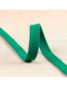 Cordón trenzado plano para sudadera - Verde