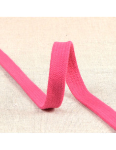 Cordón trenzado plano para sudadera - Fucsia