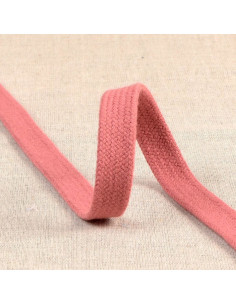 Cordón trenzado plano para sudadera - Rosa viejo
