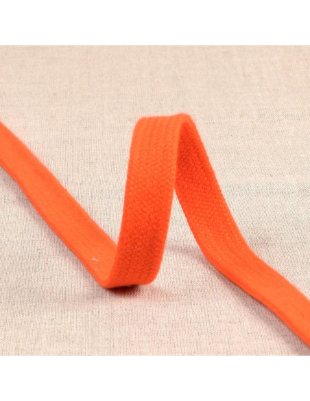 Cordón trenzado plano para sudadera - Naranja
