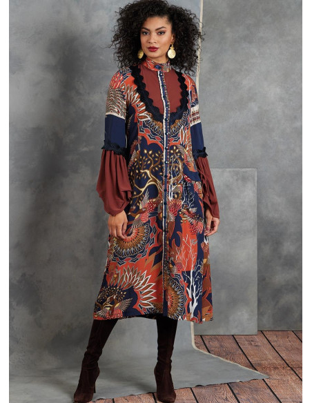 Patrón de vestido y túnica - Vogue 1904