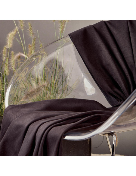 Tejido gabardina de algodón Black - Atelier Brunette