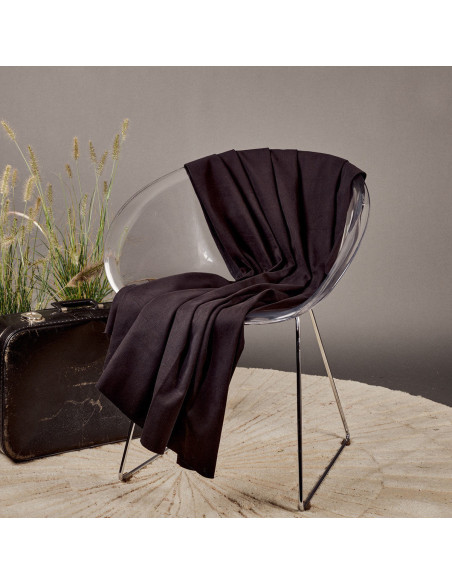 Tejido gabardina de algodón Black - Atelier Brunette