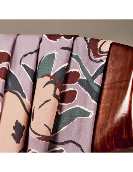 Tejido viscosa Peony Divine Parma - Atelier Brunette