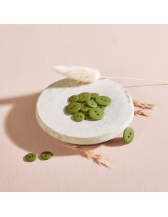 Botón Classic Mat - Hoja de Matcha