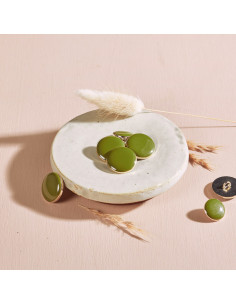 Botón Dotty - Hoja de Matcha