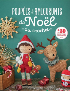 Libro de muñecas y amigurumis de Navidad a crochet