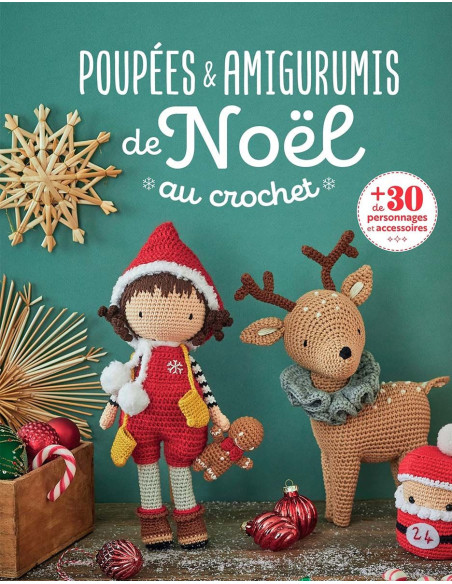 Libro de muñecas y amigurumis de Navidad a crochet