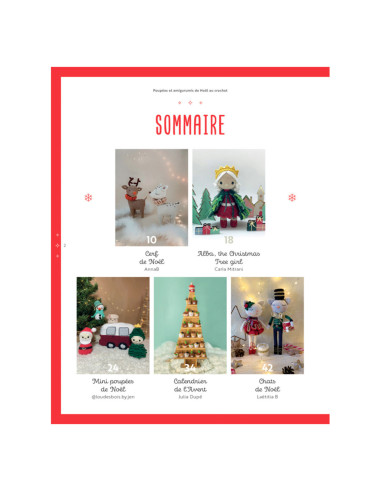 Libro de muñecas y amigurumis de Navidad a crochet