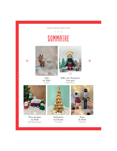 Libro de muñecas y amigurumis de Navidad a crochet