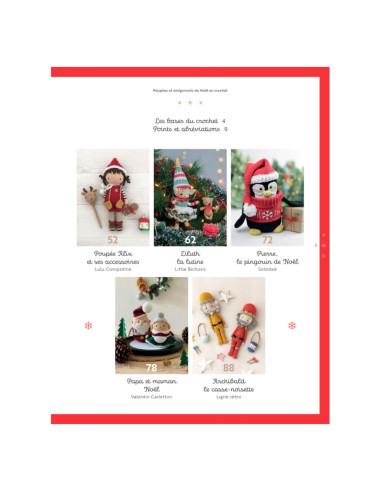Libro de muñecas y amigurumis de Navidad a crochet