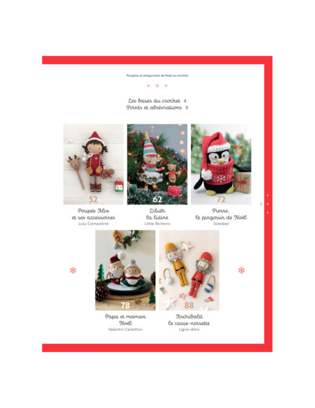Libro de muñecas y amigurumis de Navidad a crochet