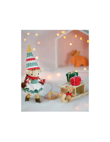 Libro de muñecas y amigurumis de Navidad a crochet