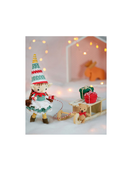 Libro de muñecas y amigurumis de Navidad a crochet