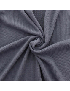 Tejido de punto jersey derecho - Gris azul