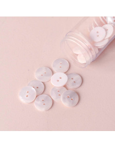 Botón Sparkle de 2 agujeros - Blanco roto 2