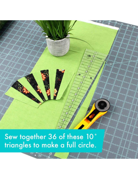 Regla triángulo 10° Creative Grids