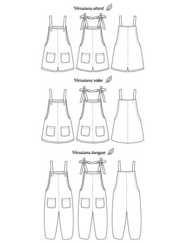 Patrón de peto Fauvette - Marmaï Patterns