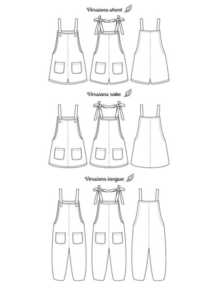 Patrón de peto Fauvette - Marmaï Patterns