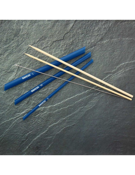 Herramienta para voltear cordones y cintas de tela Rascol