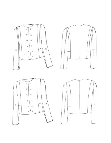 Patrón de chaqueta Metropolis - Maison Fauve
