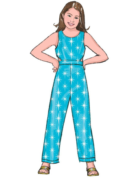 Patrón de vestido, pelele y mono - Butterick 6908