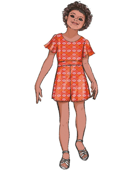 Patrón de vestido, pelele y mono - Butterick 6908