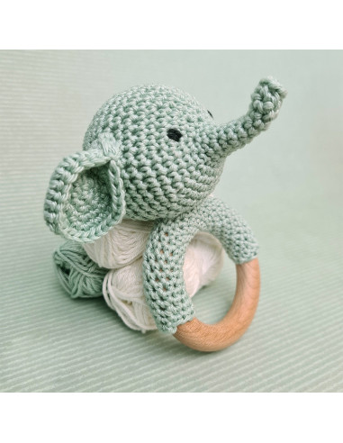 Kit de crochet - Sonajero elefante