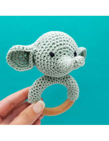 Kit de crochet - Sonajero elefante