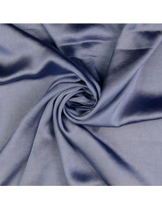Tejido satén deluxe tacto seda - Azul vaquero
