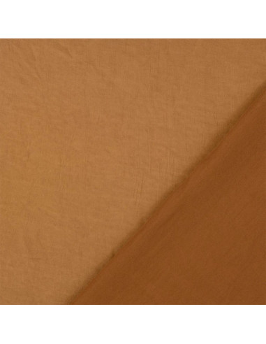 Tejido satén deluxe tacto seda - Ocre