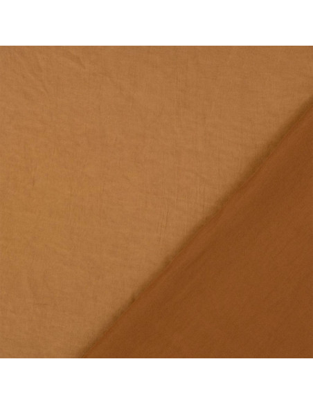 Tejido satén deluxe tacto seda - Ocre
