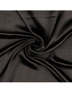 Tejido satén deluxe tacto seda - Negro