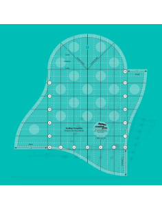 Regla para borde festoneado Plantilla Scallop Creative Grids 2