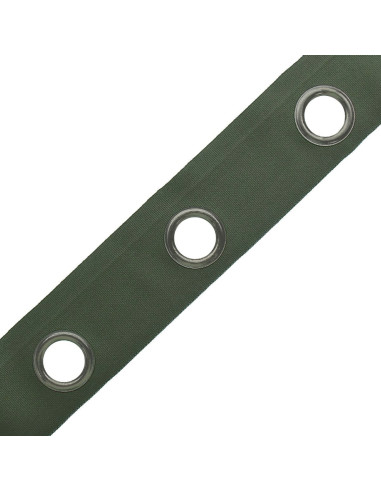 Banda con ojales cañón de fusil - Verde salvia