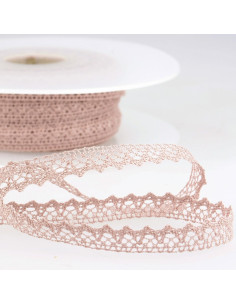 Encaje de algodón fino - Rosa viejo