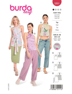Patrón de blusa - Burda 5891
