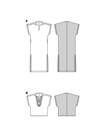 Patrón de vestido y túnica - Burda 5894