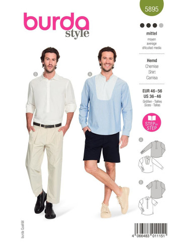 Patrón de camisa - Burda 5895