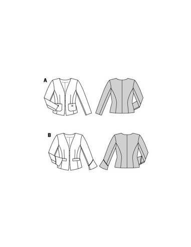 Patrón de chaqueta - Burda 5897