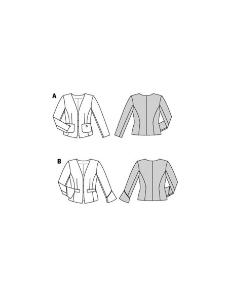 Patrón de chaqueta - Burda 5897